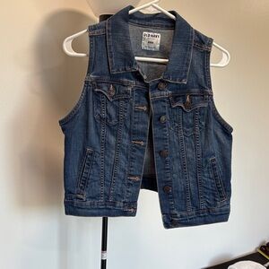 Old Navy Classic Blue Denim Vest